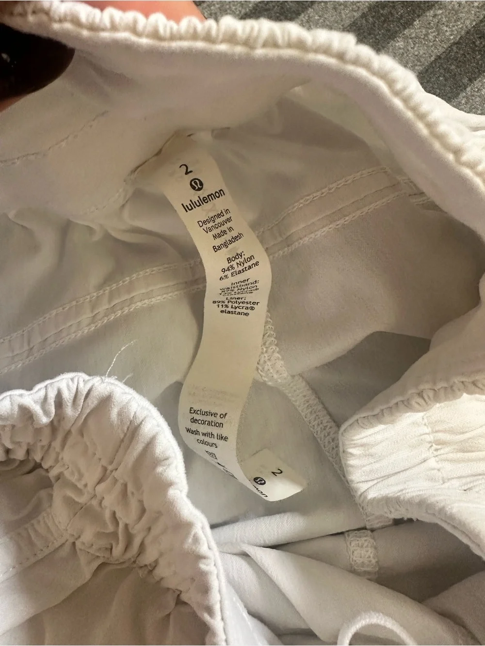 lululemon athletica White Athletic Shorts